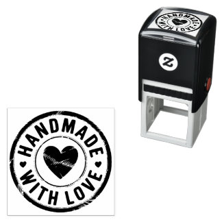 Handgemaakt met Love Self Inking Stamp Zelfinktende Stempel