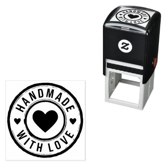 Handgemaakt met Love Self Inking Stamp Zelfinktende Stempel (In situ)