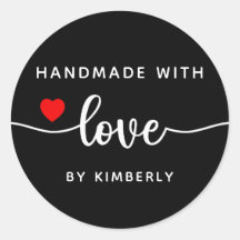 Handgemaakt met Love Simple Black