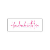 Handgemaakt met Love Simple Script Zelfinktende Stempel (Design)