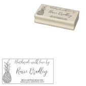 Handgemaakt met Love Small Business Custom Rubberstempel (Gestempeld)