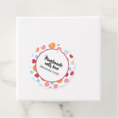 Handgemaakt met Love Small Business Naaien Bedankjes Labels (In situ)