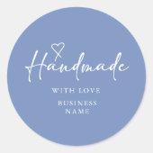 Handgemaakt met Love Small Business Ronde Sticker (Voorkant)