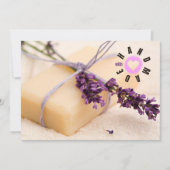 Handgemaakt met Love Soap Maker Business Lavender Bedankkaart (Voorkant)