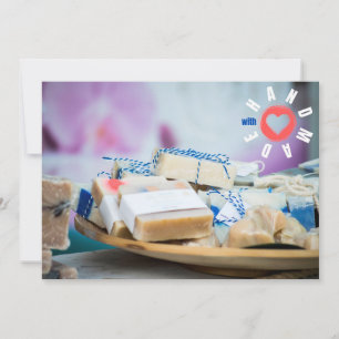 Handgemaakt met Love Soap Makers Business Trendy Bedankkaart
