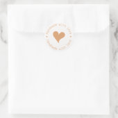 Handgemaakt met Love Sticker - Hart (Tas)