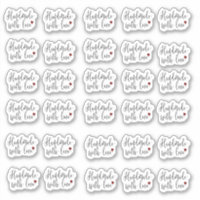 Handgemaakt met Love Stickers
