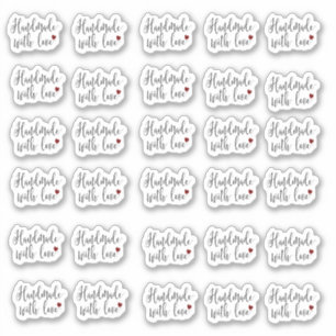 Handgemaakt met Love Stickers