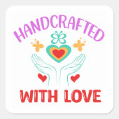 Handgemaakt met Love Stickers (Voorkant)