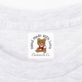 Handgemaakt met Love Teddy Bear Cute Personated Labels (Aangebracht)