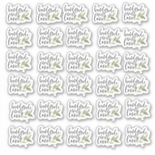 Handgemaakt met Love Vinyl Sticker