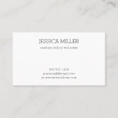 Handgemaakt met Love Yarn Craft White Visitekaartje (Achterkant)