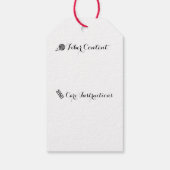 Handgemaakt met Love Yarn Heart Crafts Cadeaulabel (Achterkant)