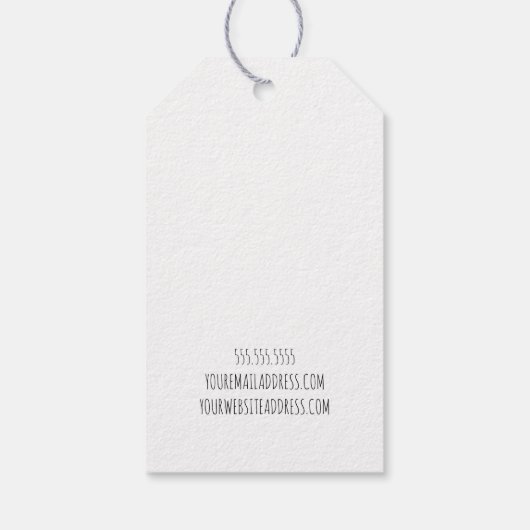 Handgemaakt met  naaimachine voor liefdesnaaien cadeaulabel (Achterkant)