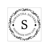 Handgemaakt met op maat gepersonaliseerd monogram  rubberstempel (Afrduk)