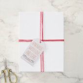 Handgemaakt met persoonlijke liefdesstatus cadeaulabel (Met Touw)