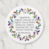 Handgemaakt met Pride Rainbow 🌈Artisan 2-zijdige Bedankjes Labels (Achterkant)