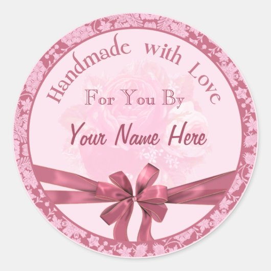 Handgemaakt met speciale liefdeszegels, Stickers (Voorkant)