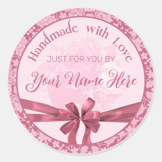 Handgemaakt met speciale liefdeszegels, Stickers (Voorkant)