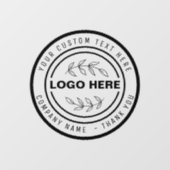 handgemaakt met speciale logo-etalblad raamsticker (Vel)