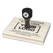 Handgemaakt met zorg Custom Logo Website Business Rubberstempel (Stempel)