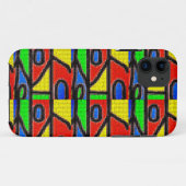 Handgemaakt mozaïek, met de hand ontworpen om Barc Case-Mate iPhone Case (Achterkant (horizontaal))