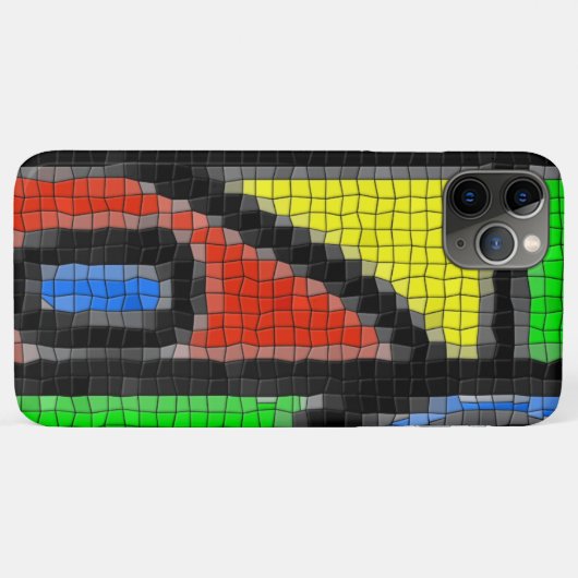 Handgemaakt mozaïek, moderne kunst. Case-Mate iPhone case (Achterkant (horizontaal))