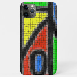 Handgemaakt mozaïek, moderne kunst. Case-Mate iPhone case