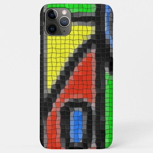 Handgemaakt mozaïek, moderne kunst. Case-Mate iPhone case (Achterkant)