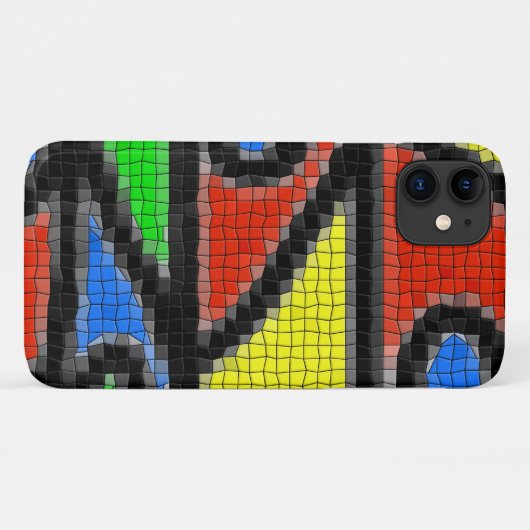 Handgemaakt mozaïek, moderne kunst. Case-Mate iPhone case (Achterkant (horizontaal))
