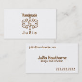 Handgemaakt, onhandig Visitekaartje (Voorkant / Achterkant)