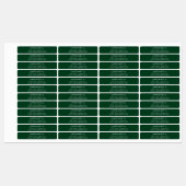 Handgemaakt op naam emerald green script labels (Vel)