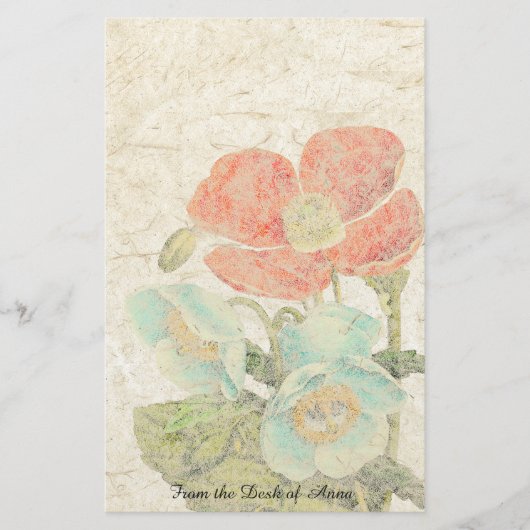 Handgemaakt papier — Floral van tandpasta (Voorkant)