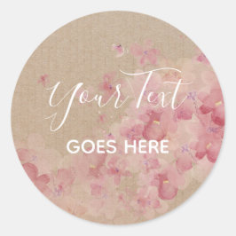 handgemaakt Product floraal met adem Ronde Sticker