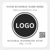 Handgemaakt product Modern Professional Vierkante Sticker (Voorkant)