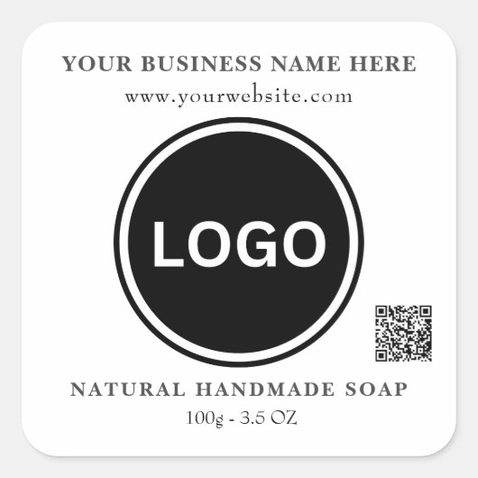 Handgemaakt product Modern Professional Vierkante Sticker (Voorkant)