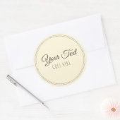 Handgemaakt product Simple Trendy Modern Ronde Sticker (Envelop)