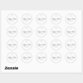 Handgemaakt product Simple Trendy Modern Ronde Sticker (Vel)