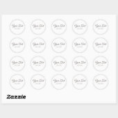 Handgemaakt product Simple Trendy Modern Ronde Sticker (Vel)