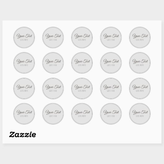 Handgemaakt product Simple Trendy Modern Ronde Sticker (Vel)