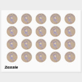 Handgemaakt Product Zeemeermin Cupcake Zeep Custom Ronde Sticker (Vel)