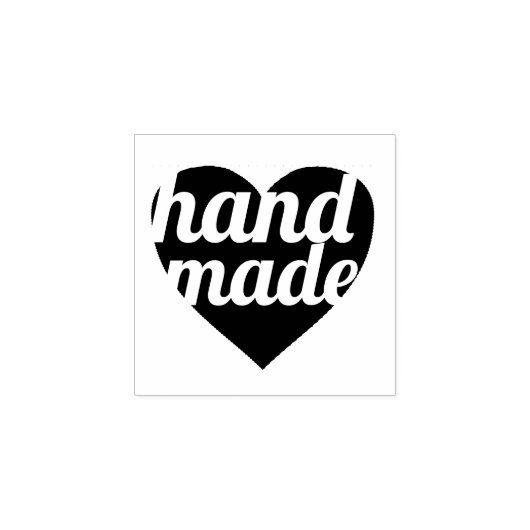 Handgemaakt script — Heart Product Stempel (Afrduk)