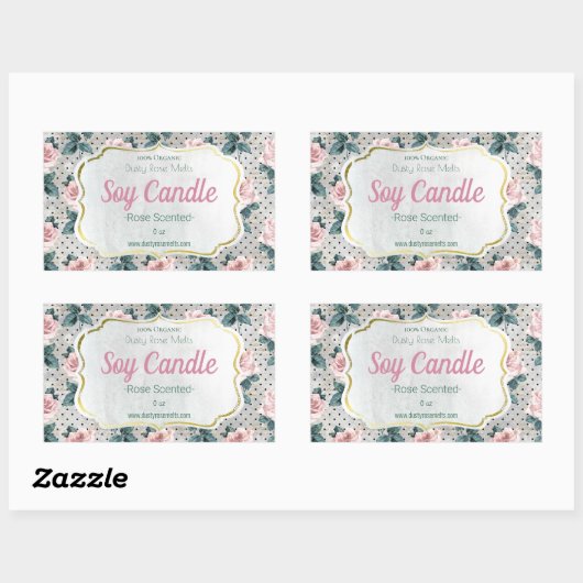  Handgemaakt  Soy Candle Label (Vel)