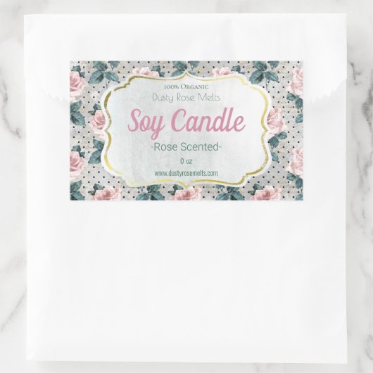  Handgemaakt  Soy Candle Label (Tas)