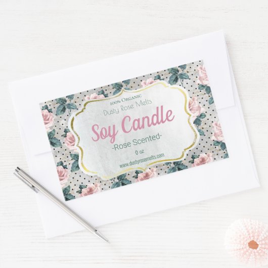 Handgemaakt Soy Candle Label (Envelop)
