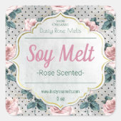  Handgemaakt  Soy Melt Label (Voorkant)