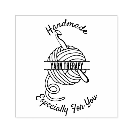 Handgemaakt speciaal voor u haak gepersonaliseerd rubberstempel (Afrduk)