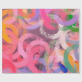 Handgemaakt surrealistisch abstract patroon. Moder Cadeaupapier (Vlak)