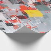 Handgemaakt surrealistisch abstract patroon. Moder Cadeaupapier (Hoek)