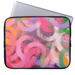 Handgemaakt surrealistisch abstract patroon. Moder Laptop Sleeve